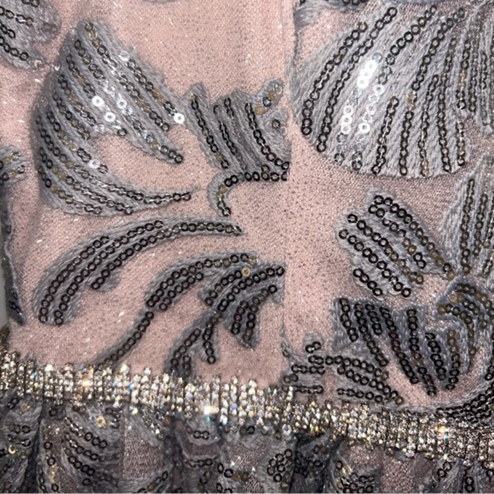 City Triangle Dress formal homecoming prom fancy sparkle glitter dress - Picture 3 of 14